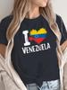 I Love Venezuela Heart Flag T-shirt
