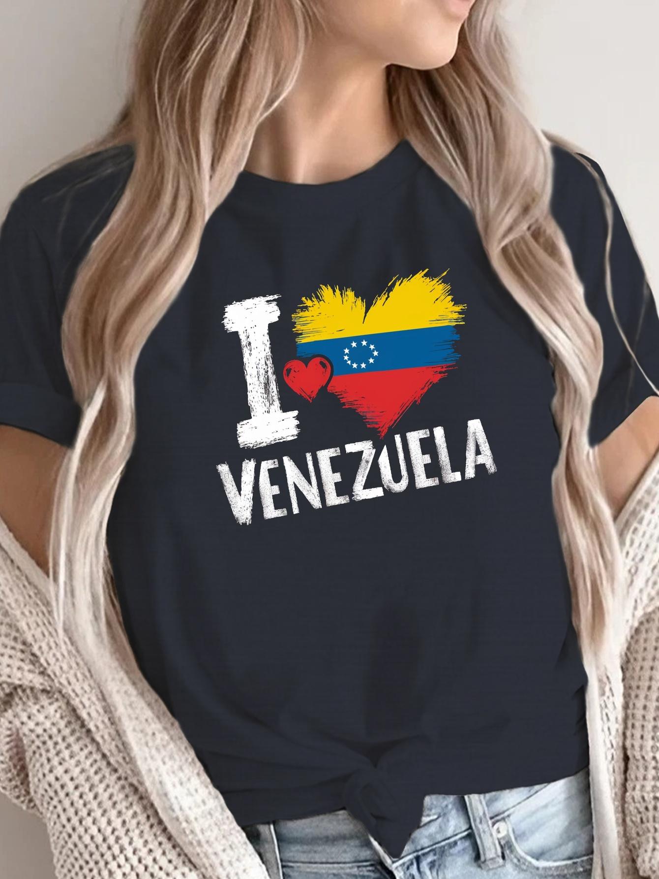 I Love Venezuela Heart Flag T-shirt S