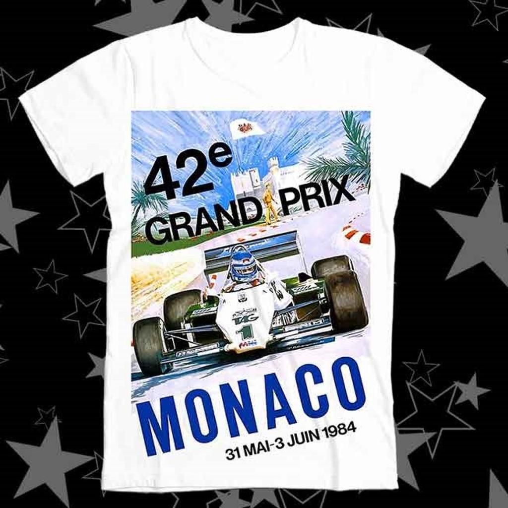 1984 Monaco Grand Prix Racing Best Seller Top Tee T Shirt 554