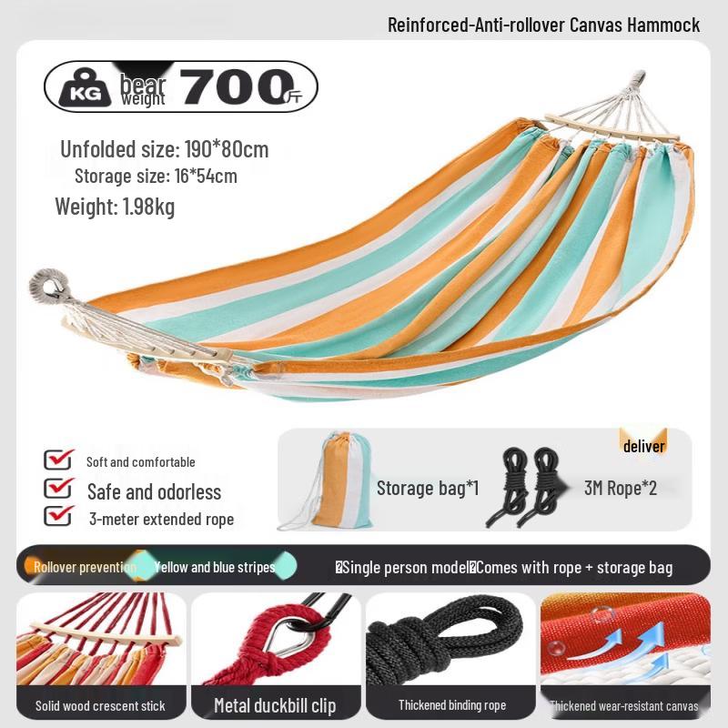 Outdoor Single Hammock Swing Chair
