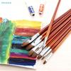 12-Piece Watercolor Paint Brush Set | Artistic Round & Flat Brushes for Watercolor, Acrylic & Gouache Painting