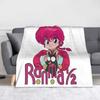 Ranma 1/2 Blankets Coral Fleece Plush Textile Decor Anime Multi-function Soft Throw Blanket for Home Couch Bedding Throws