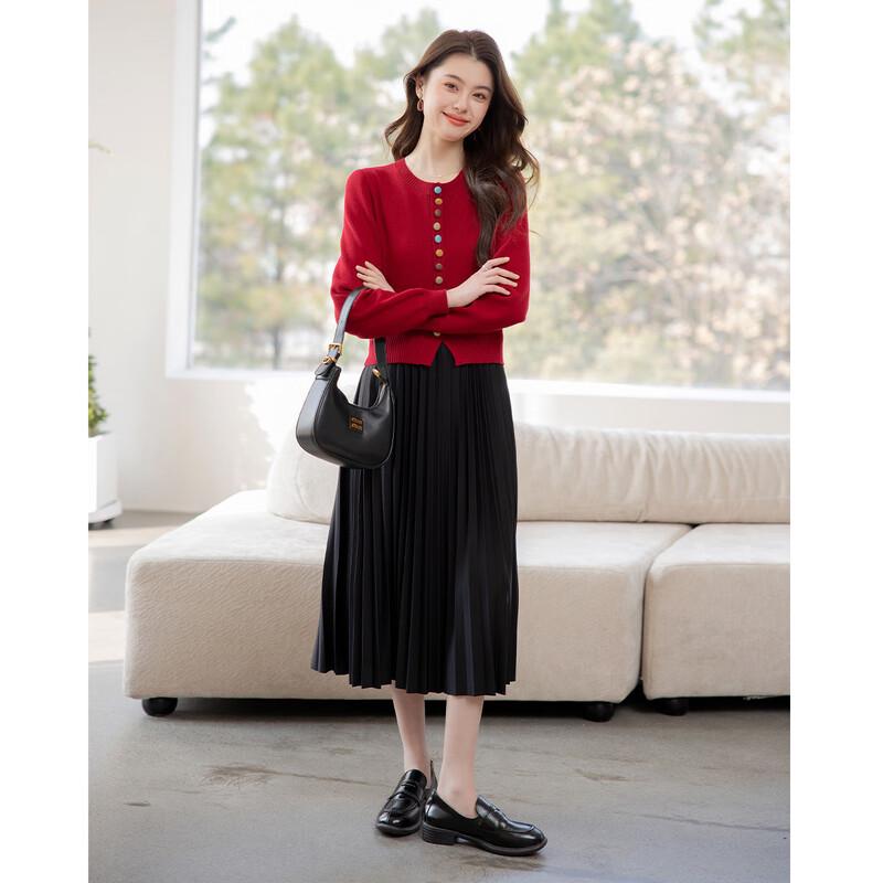 

Mokana Women s Urban Casual Mid-length Long Sleeve Dress One Size