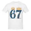 Unisex Funny Six Seven 67 Meme Sarcastic Hanukkah Chanukah Retro T Shirt Vintage Cotton T Shirts For Unisex