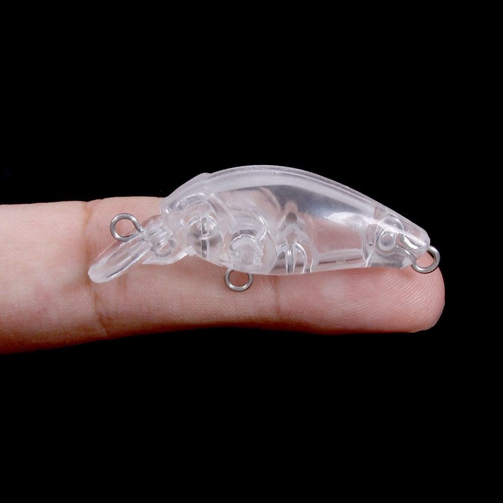 Body Wobbler Pike Zander Perch Do It Yourself For Painting 4.5Cm 4G 10Pcs