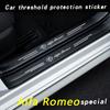 Car Door Threshold Scuff Plate Decals for Alfa Romeo 156 159 147 155 Mito Giulia GT Giulietta Stelvio Trunk Bumper Sill Stickers