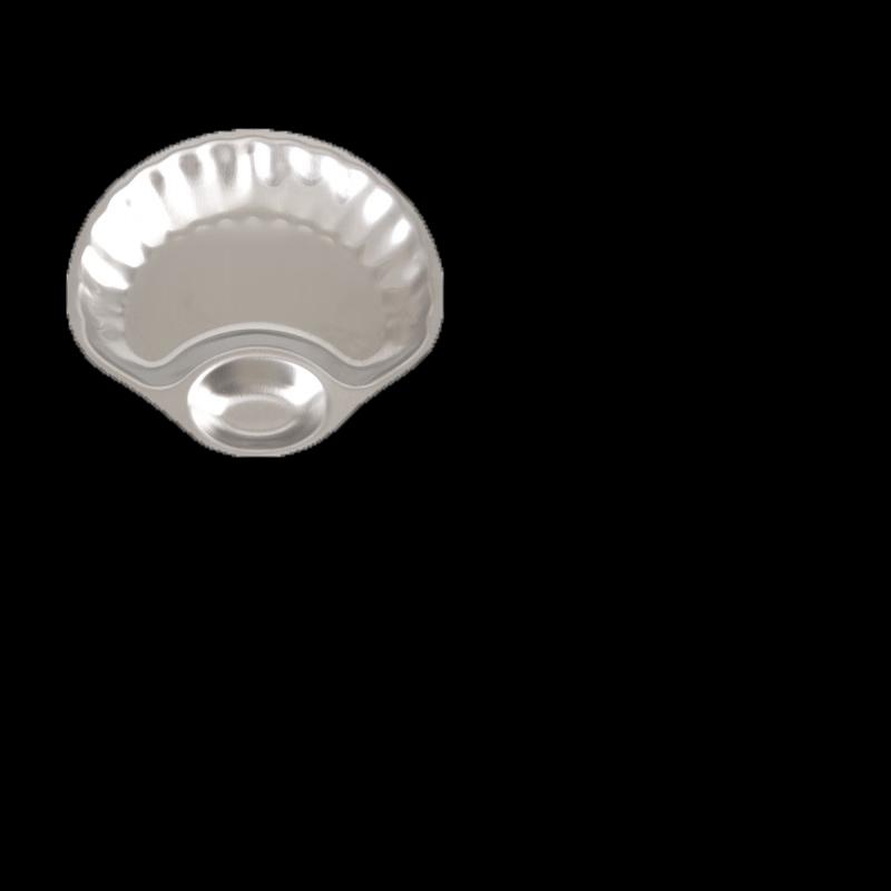 Stainless Steel Dumpling Plate with Vinegar Dish Standard