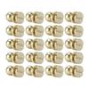 20set Brass Rivets Abrasion Resistance Imitation Gold Luggage Hardware Accessories for Craft Enthusiasts