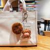 Pvc Bag Capyabra Pig Plush Keychain Hairball Simulation Animals Pendant  Kids Gifts