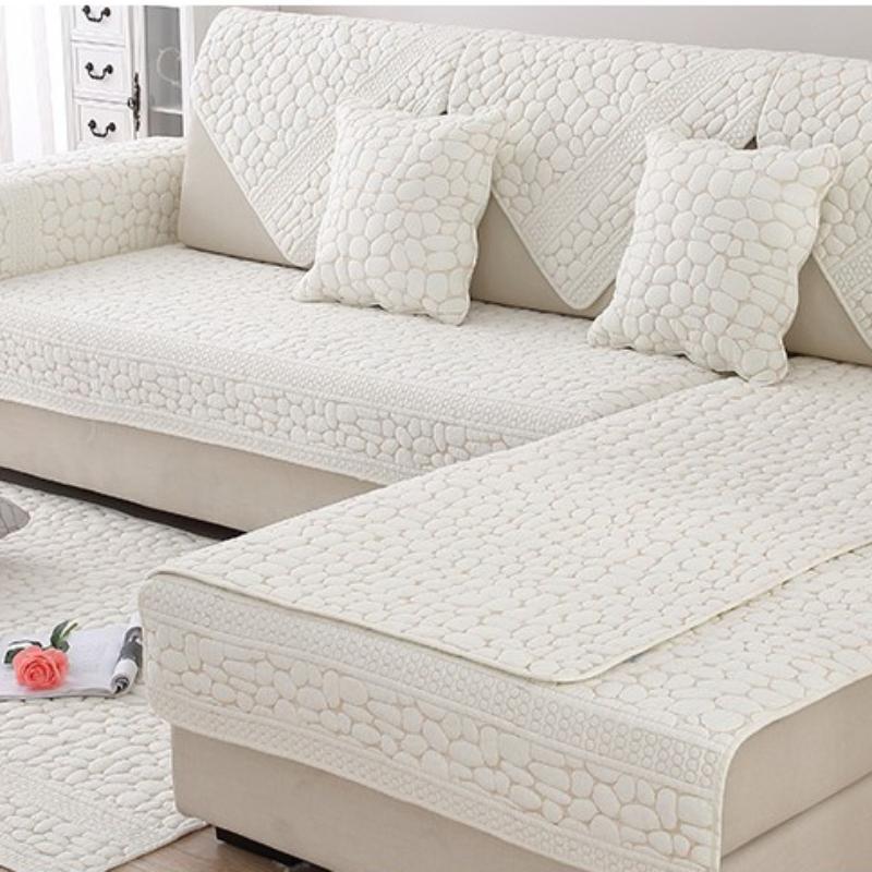 Versiune coreeană Covoraș de canapea cu două fețe, modern, universal pentru toate anotimpurile, cârpă pentru praf, proaspătă, anti-alunecare, eliberare de nisip pentru acasă