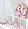 1M/2M/3M/4M Baby Crib Protector Bed Braid Knot Cushion for Infant Kids 3 Shares Toddler Baby Bed Bumpers In The Crib Newborn