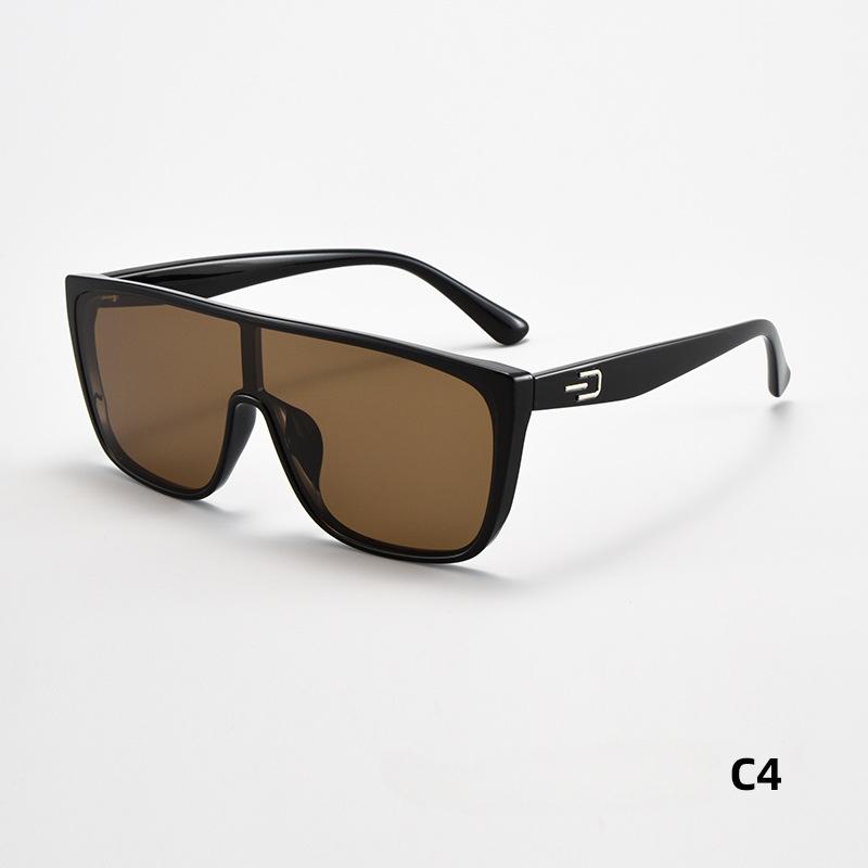 Lens Advanced Summer Sun-Resistant Sunglasses Fashion Trending Polarized Large Rim Sunglasses Tide