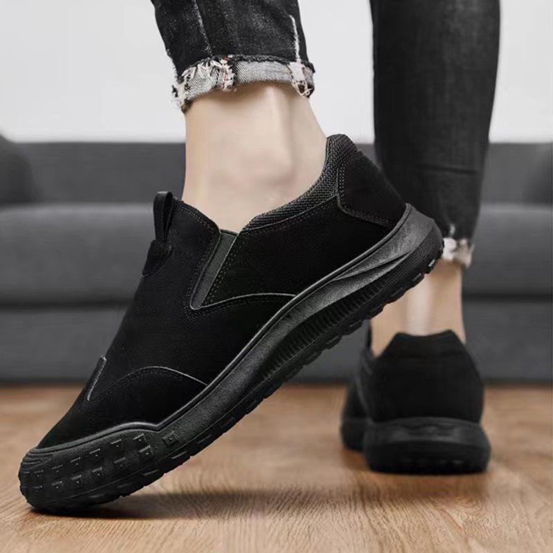 Labor Insurance Men's Shoes 2024 New Autumn Breathable Baotou Construction Site Board Shoes Men's Trend Versatile Soft-soled Sports and Leisure Shoes