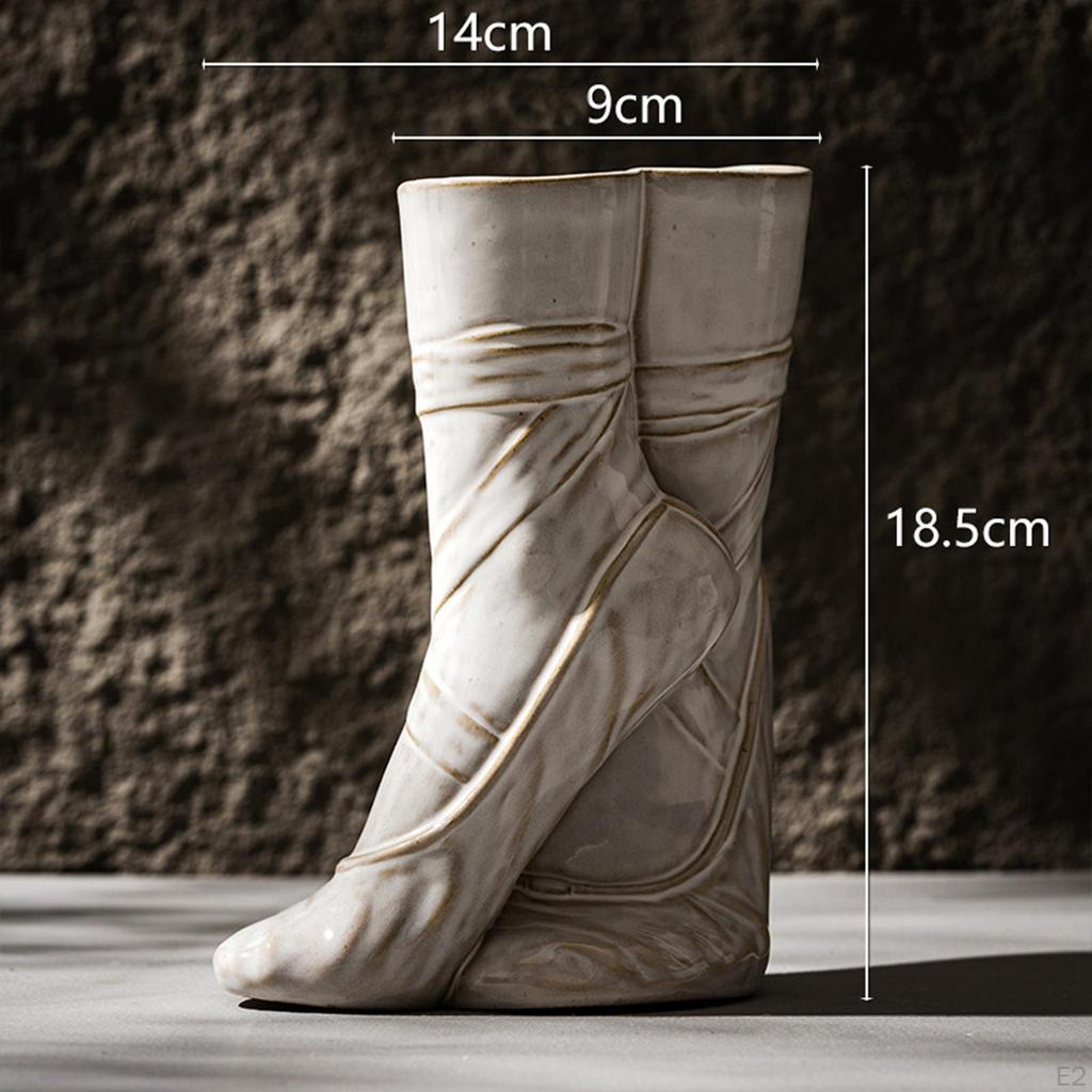 Ballet Shoes Flower Vase Floral Arrangement Modern Table Centerpiece Home Decor Ceramic for