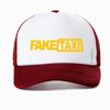 Berretto da Baseball Taxi Finto Alta Qualità Rete Traspirante Estate Uomo Nero Stampa Faketaxi Snapback