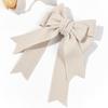 A Solid Woolen Bow Hair Clip for Autumn and Winter, a Fashionable, Simple and High-end Hair Accessory for Women