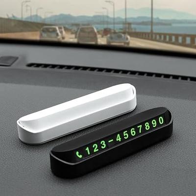 Car Temporary Parking Card Plate,Car Parking Phone Number Telephone Number Plate,Cars Dashboard Hidden Phone Number Plate, Car Parking Number