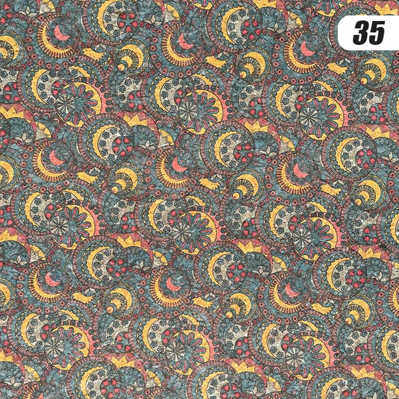 

100X135Cm Cork Printed Natural Cork Leather Fabric Diy Sewing Color Oak Fabric Home Sofa Car Bag Decor Wood Grain Material Craft 100cmX135cm