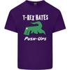 TRex Hasst Liegestütze Fitnessstudio Lustige Dinosaurier Unisex Leichtes Baumwoll-T-Shirt