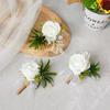 Silk Boutonnieres Flowers Brooches Style Wrist Flower New Wedding Corsage Wedding Accessories