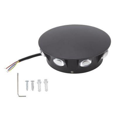 Kinkiet LED 8W 8LED Ośmiostronna Luminous Design Wodoodporna Lampa Ścienna na Dziedziniec Korytarz