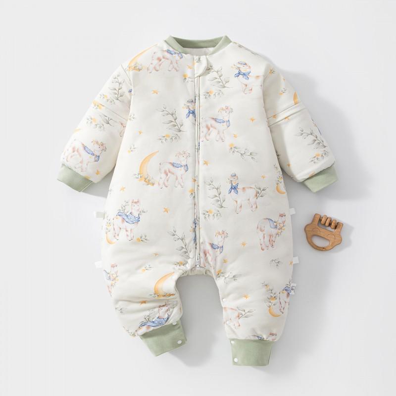 Baby Winter Sleep Sack 120G Cotton Filled Warm Swaddle Split Leg Sleepwear Newborn Toddler