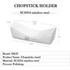 Stainless Steel Chinese Chopstick Rest Chopsticks Holder Chopsticks Spoon Pillow Shape Rack Reusable Kitchen Tableware