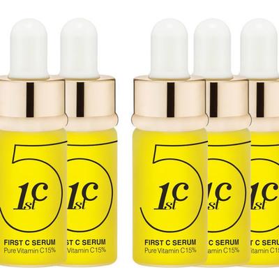 First C Vitamin C 5 Pure Serum 1 Box (5P) Whitening, Blemish Lifting, Wrinkle Improvement Around the Eyes, Peptide Elasticity Cosmetics