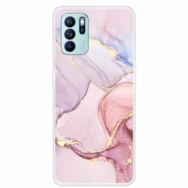 For OPPO Reno6 Z Cases Reno6 5G 6 Pro+ Clear Marble Soft TPU Silicone Cover For OPPO Reno 6 Pro Plus Phone Cases Reno6 Z CPH2251