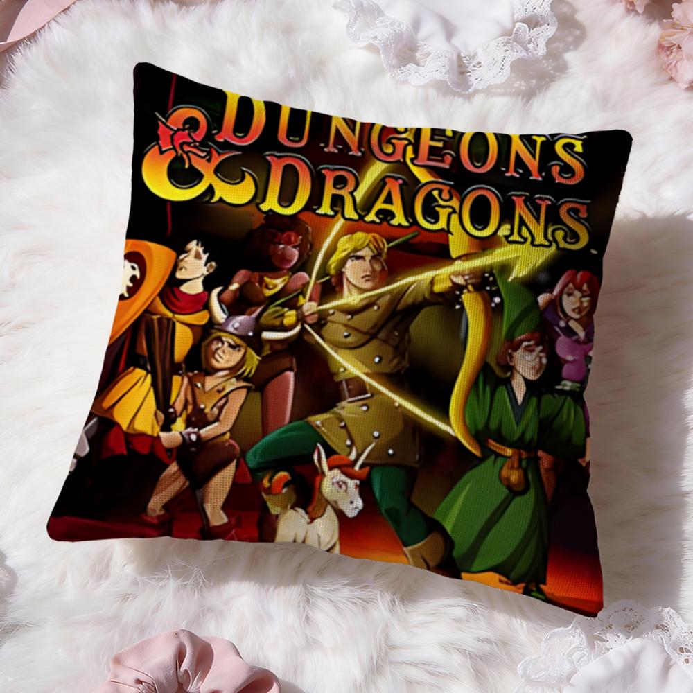 Game D-Dungeons & DragonsS Cushion Cover Premium Comfort Reversible Pillow Cove -Two in One Design for Any Room & Car Interior