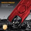 For iPhone 16 Pro Max Magnetic Case Lens Kickstand PC + TPU Shockproof Phone Cover