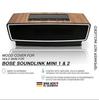 Balolo SoundLink Mini I & II Speaker Cover, Walnut Wood, Stylish Natural Wood Case, Authentic German Product