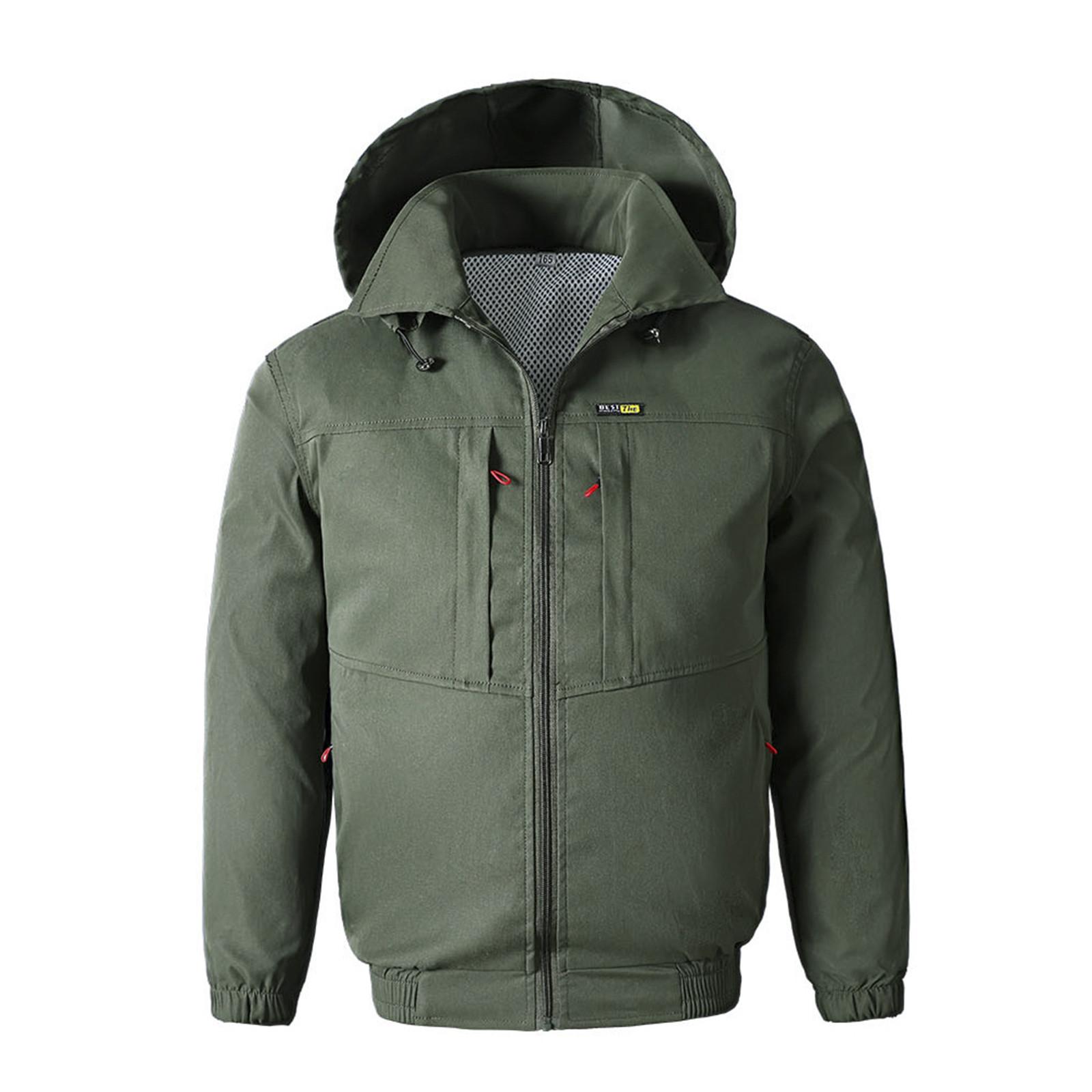 

Мужская и женская профилактика теплового удара с длинными рукавами, рабочая куртка с длинными рукавами для сварки L армия зеленый