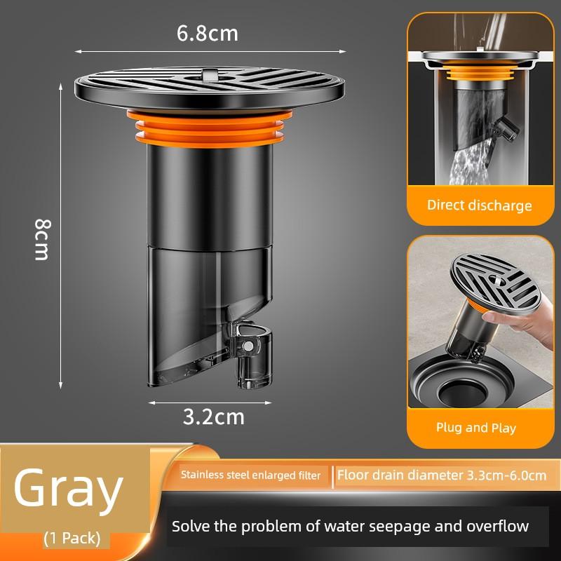 Specialized Anti-Odor Floor Drain Core with Stainless Steel Filter Net, Extension Pipe, and Anti-Odor Core for Floor Drains