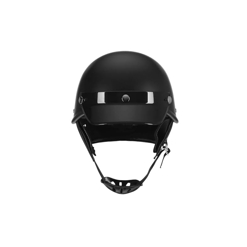 Woljay Half Cap Helmet Bicycle Jet Cruiser Scooter for Adult Men Women DOT Approve (M,Matte Black)