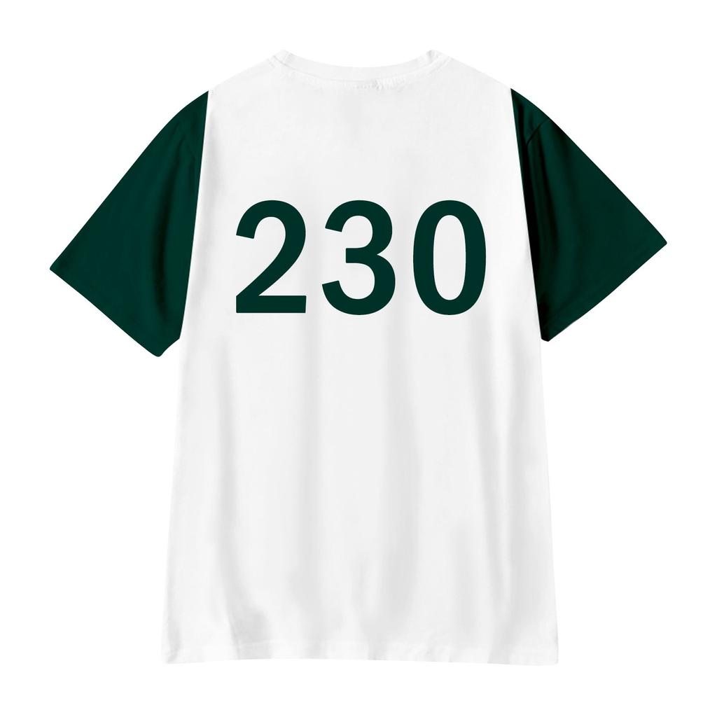 Adults Casual Daily Round Neck Printed Short Sleeved T-shirt Letter Top