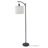 Modern Floor Lamp LED Standing Lamp Fabric Corner Stand Light for Living Room 3000K Warm White