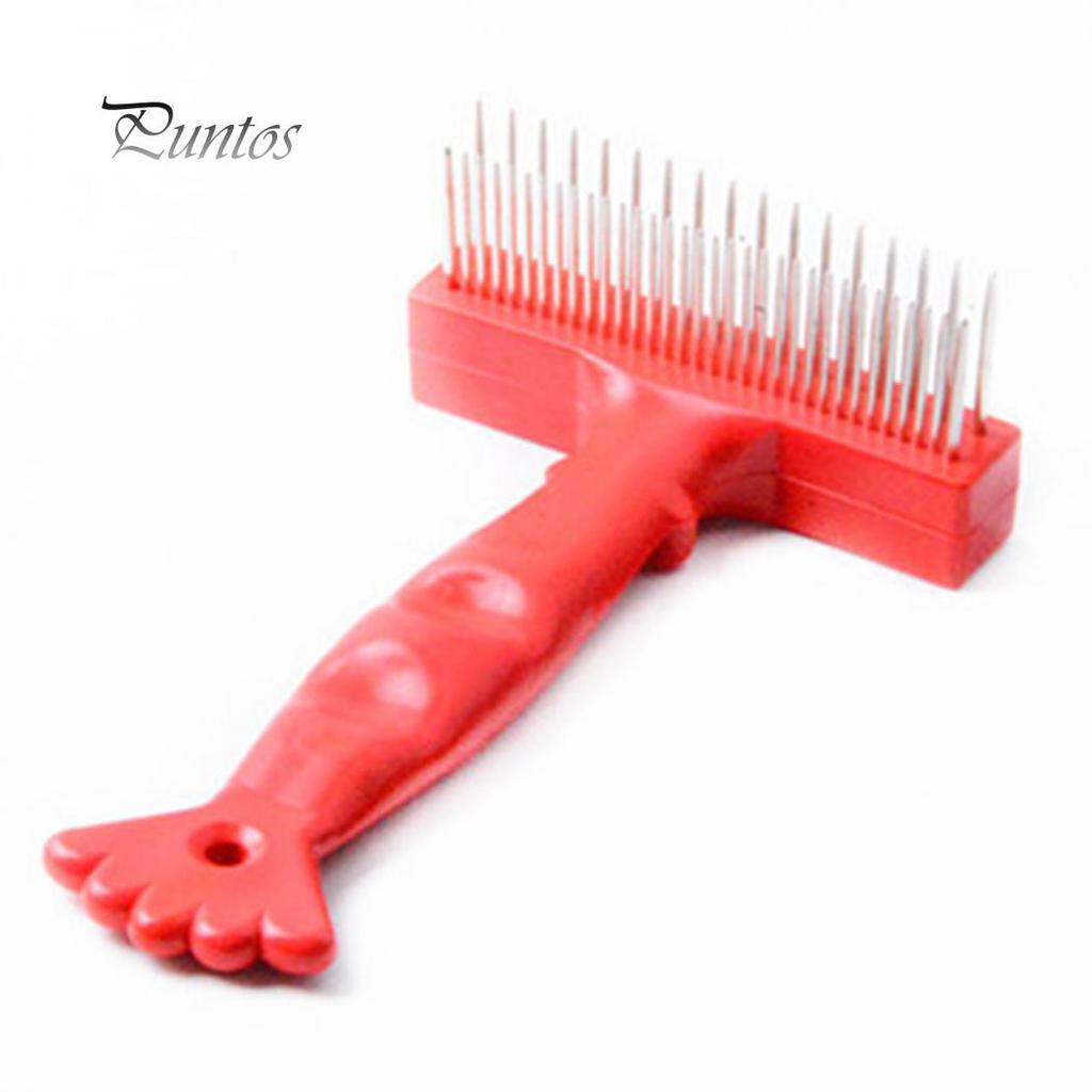 rake and slicker brush