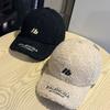 New Autumn and Winter Warm Plus Velvet and Thickened Lambswool Cap for Women Ins Trend Versatile Baseball Hat for Men