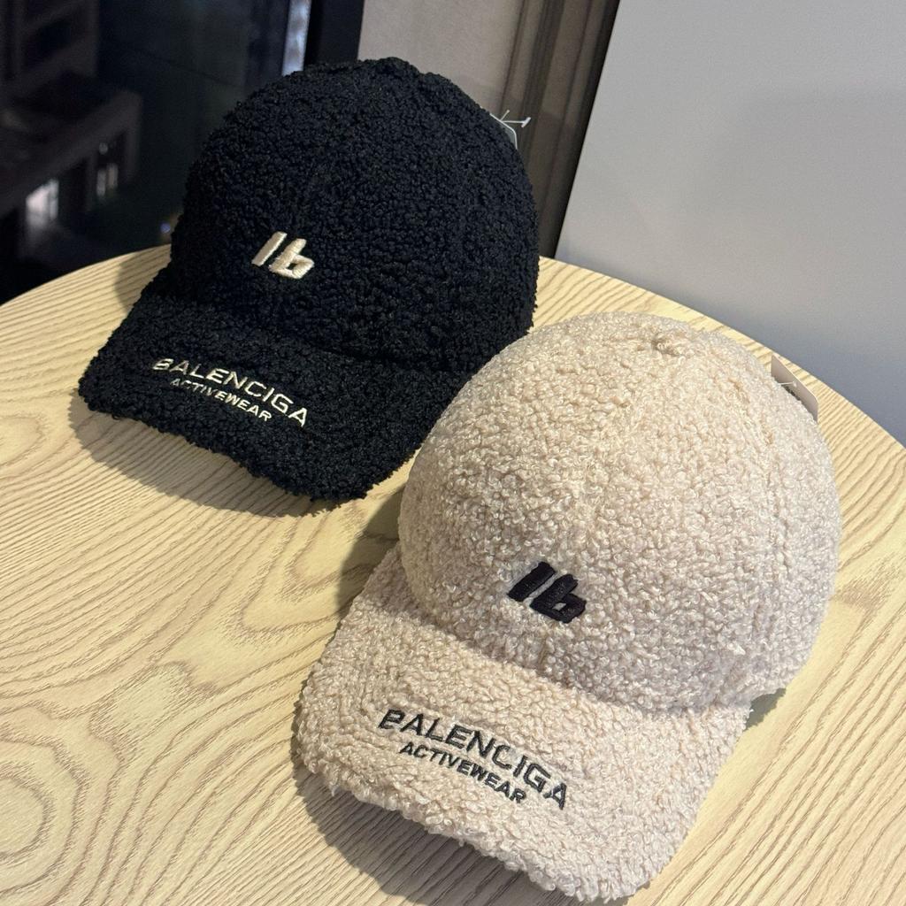 New Autumn and Winter Warm Plus Velvet and Thickened Lambswool Cap for Women Ins Trend Versatile Baseball Hat for Men