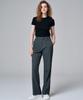 MALOUPE 2115 Stretch Semi-Wide Pants (Dark Gray)