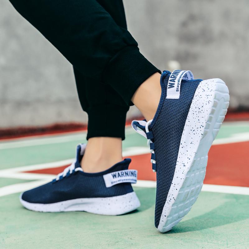 Мужские кроссовки легкие нескользящие кроссовки на шнуровке прогулочная обувь 47 — фото 13