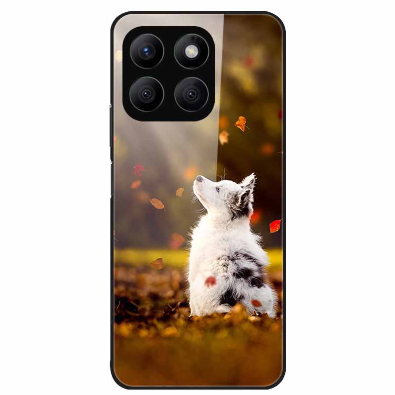 For Honor X8C Case Tempered Glass Hard PC Back Shell for Honor X8C 4G Phone Cases Bumper Covers for HonorX8C X 8C Fashion Shells