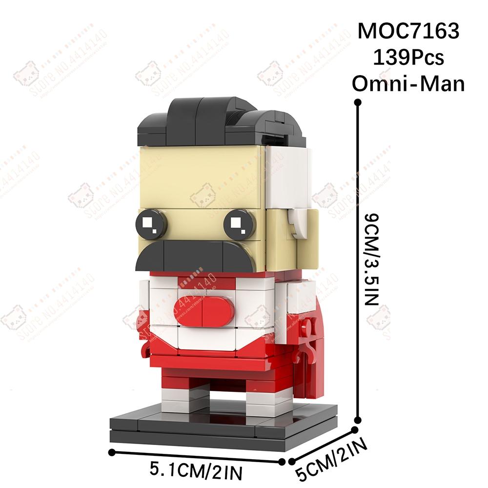 Kreative Cartoon-Serienfiguren MOC Bausteine DIY Bender Roboter Inspector Gadget Unbesiegbarer Omni-Man Modell Spielzeug für Kinder