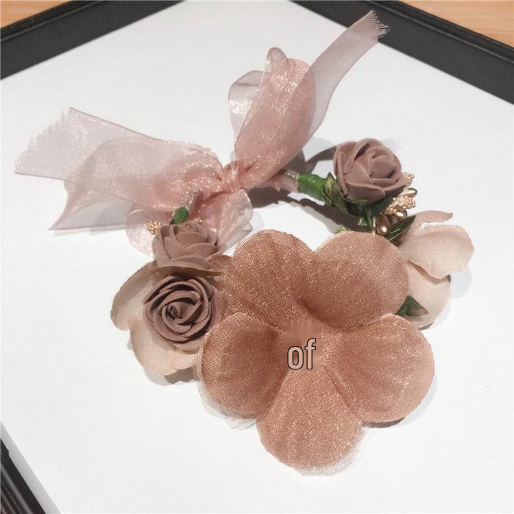 Korean Bridal Floral Wreath Headband for Beach and Photography Sessions