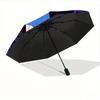 1pc Alice's Wonderland Automatic Folding Umbrella - 3 Folding Design, Vivid Cartoon Pattern, Suitable for Outdoor Activities, A Gift for Fan