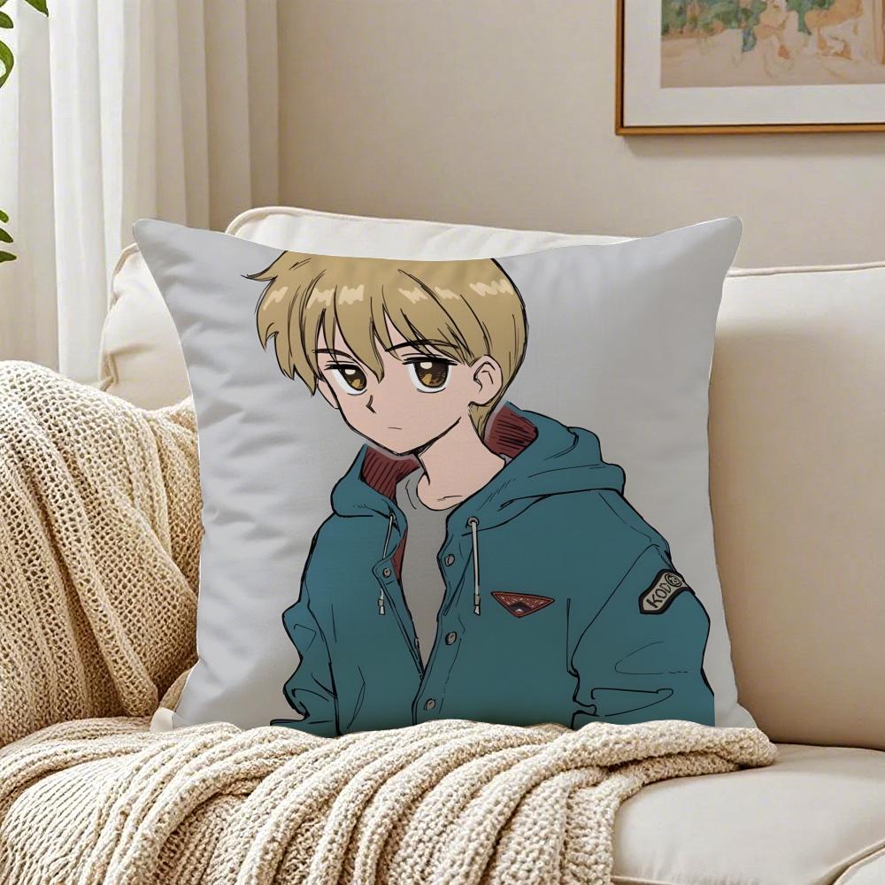 Classic Japanese Anime KKodomo no Omocha anime Cushion Cover Pillowcase Antidustmite living Room Sofa Decor Cushion Room