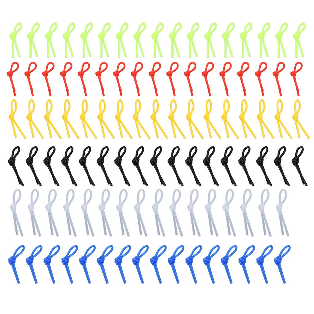 100pcs Tennis Racket Vibration Dampener Knot Silicone Good Elasticity Shock Absorbing Knot for Tennis Competition
