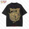 Kvelertak Soví Král Logo Kapely Vintage Oversized Tričko 9p37