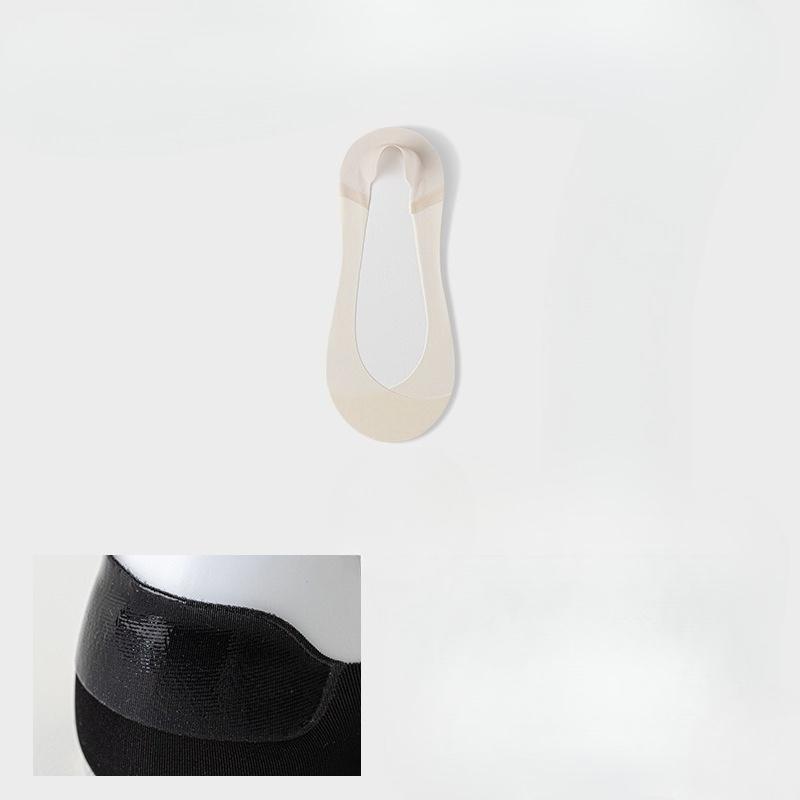Hidden-invisible Women's Socks - Summer Lightweight Cotton-bottom Sweat-absorbing Silicone Anti-slip Non-slip Short Socks